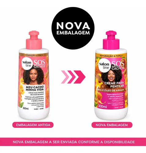 Crema De Peinar Salón Line Miel Y Oleo Argan Rulos 300ml