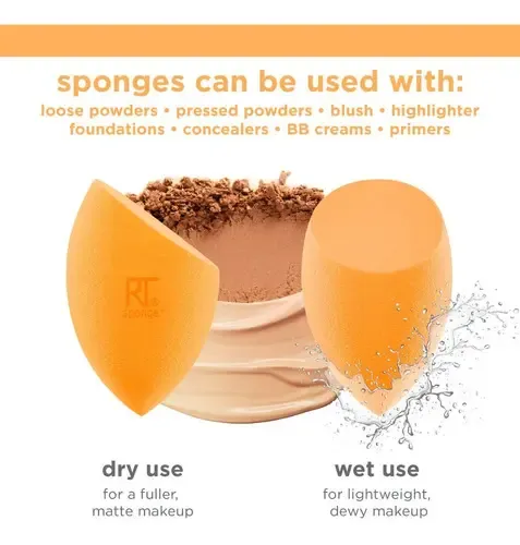 Esponja Maquillaje Real Techniques Miracle Complexion 2 Pzs