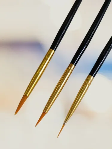 Kit De Pincel Liner X 3 Decoration Nail Art Professional