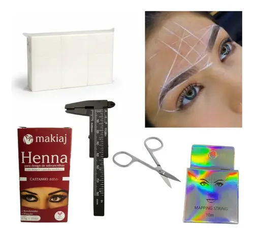 Kit Para Delineado De Cejas Henna Makiaj Cast Medio Varios