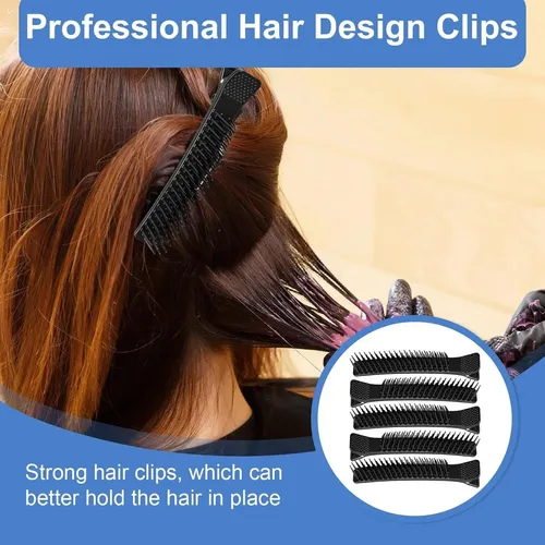 5 Clips De Agarre Antideslizantes Rjlcth Para Cabello Negro