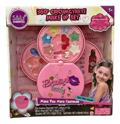 Set De Maquillaje Desplegable 360° Nenas Ploppy 381432