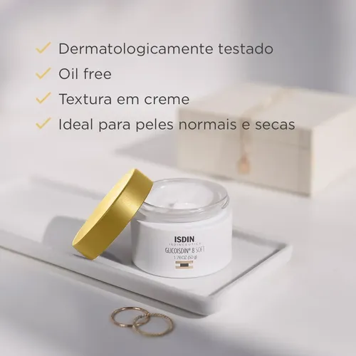 Isdin Glicoisdin 8 Crema Facial Antiedad Antiarrugas 50g