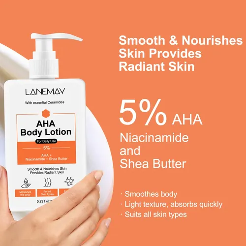 Lanemay Body Cream |   Aha 5% + Niacinamida +150g