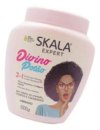 Skala Divino Potao Máscara Vegana Crema Peinar Rulos