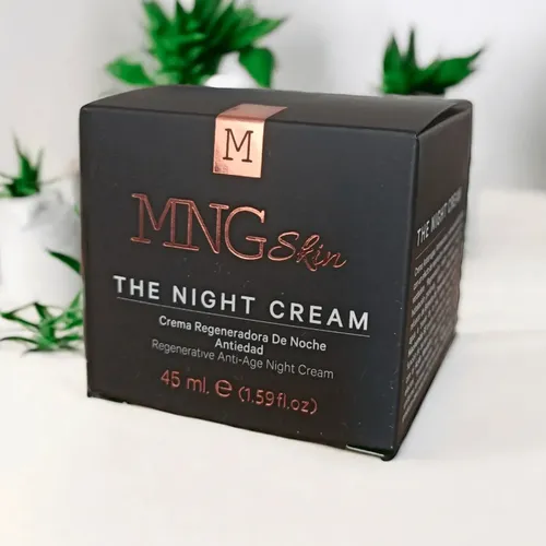 Crema Facial De Noche Regeneradora Antiage Hidratante Antiarrugas MNG Skin Todo Tipo De Piel