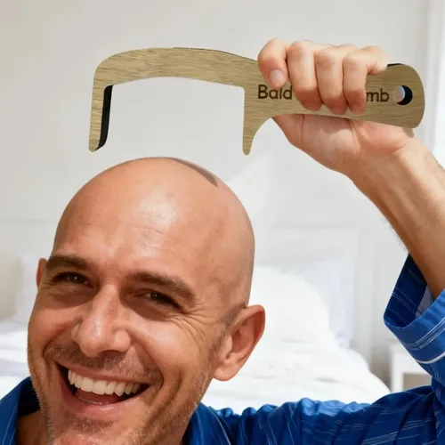 Peine Para Hombres Calvos Cuidado Cuero Cabelludo Suave