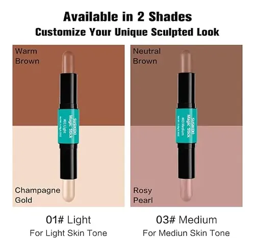 Susikeki Contour Stick Set Doble Extremo Maquillaje Rostro