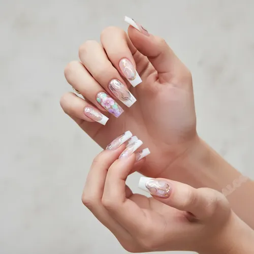 Tips Curvatura C Cristal 500 Unidades Uñas Esculpidas