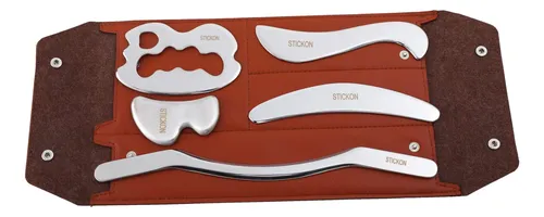 Set De Raspadores Gua Sha De Acero Inoxidable Massager Stick