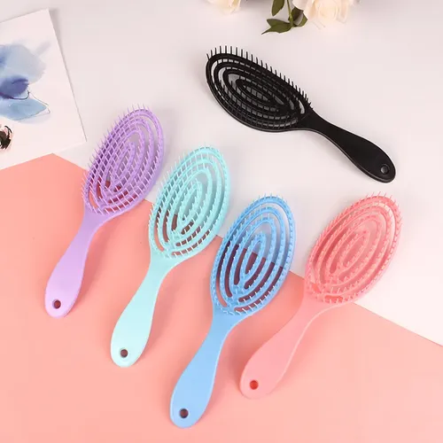 Peine De Masaje Elástico, Cepillo Desenredante Para Cabello