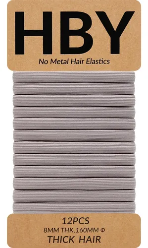 Cintas Para Cabello Hby De 8 Mm De Grosor, Paquete De 12 Uni