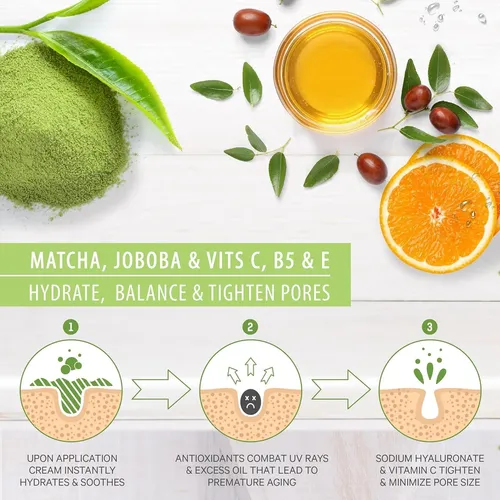 Crema Hidratante Lily Sado Té Verde Matcha Vit C 60ml