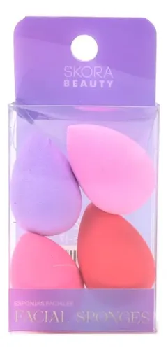 Set Esponjas Blender Skora Beauty X4 Maquillaje Corrector