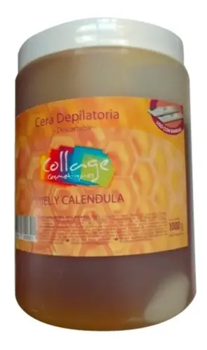 Cera Depilatoria Jalea Collage Descartable Miel 1 Kg