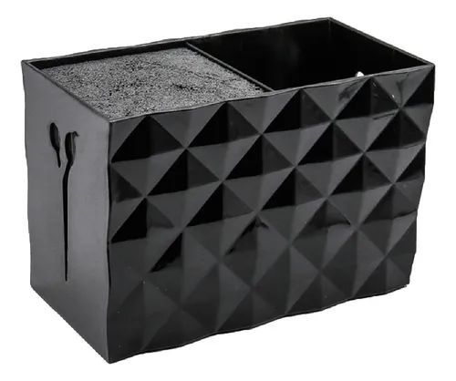 Caja De Soporte Para Tijeras De Pelo Negra