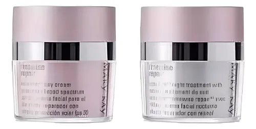 Cremas Día Y Noche Repair Volu Firm Los 2 Productos Antiedad