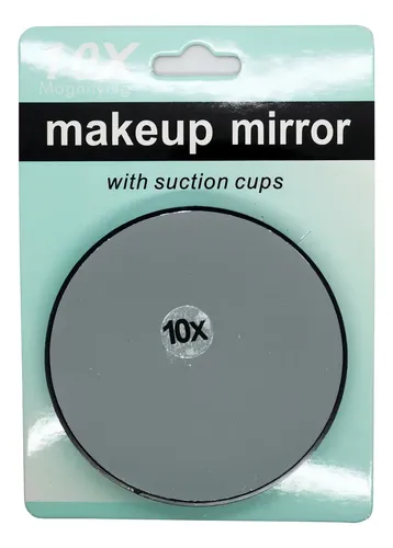 Espejo Redondo Aumento 10X Makeup Mirror Maquillaje 9 cm Diámetro