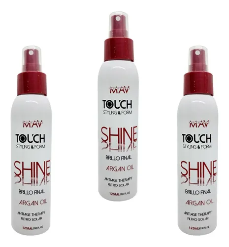 Brillo Final Mav Argán Serum Capilar Reparador Capilar X 3