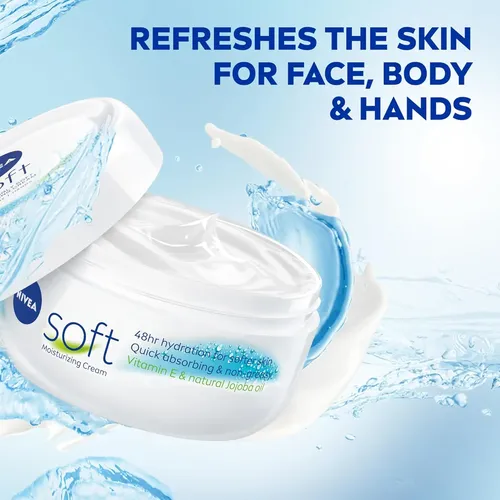 Crema Hidratante Nivea Soft, Rostro Cuerpo Manos 473ml
