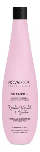 Shampoo Keratina Y Bamboo Nutre Repara 760ml Novalook