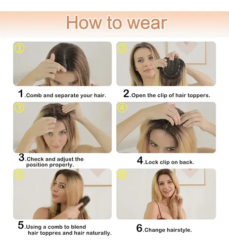 Toppers De Cabello 18 Para Mujeres Con Pelo Fino