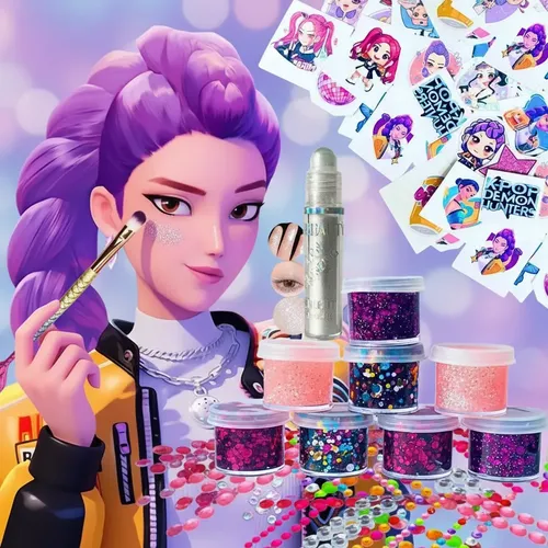 Kit Glitter Gel Pary Guererras Kpop Brillantina Tatto