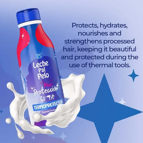 Crema Capilar Leche Pal Pelo 440ml Protector Térmico Aloe Ve