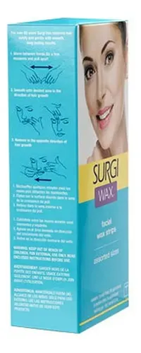 Tiras De Cera Facial Surgi-wax (paquete De 3)