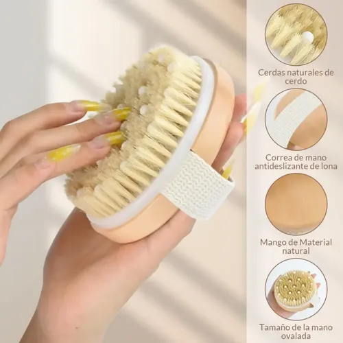 Pz A Cepillo En Seco Corporal 2 Packs Exfoliante Masaje