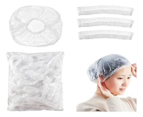 500 Piezas Gorros De Baño Desechables Transparentes C