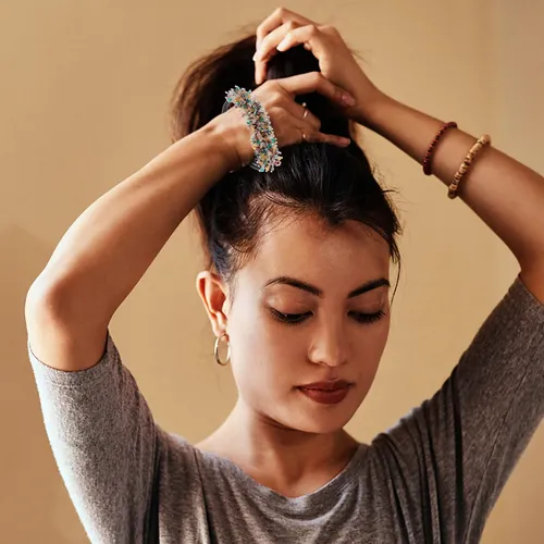 3 Uds. Moldeador De Moños Con Brillantes Para Cabello Largo