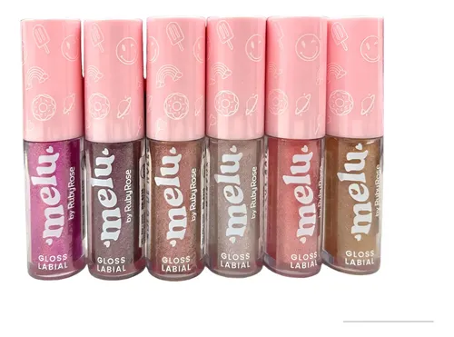 Caja X36 Ruby Rose Melu Lip Gloss Brilloso C/ Glitter