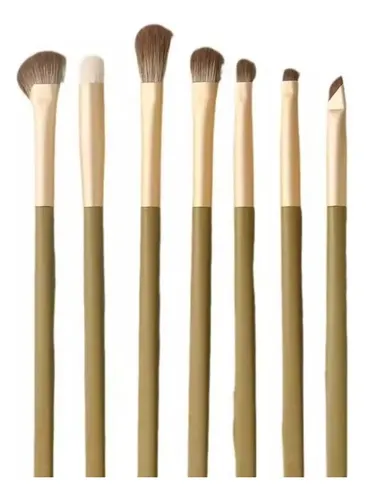 Set De Brochas De Maquillaje Aguacate De 7 Piezas