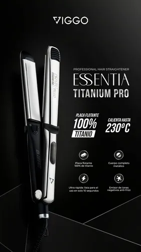 Plancha Planchita Para Pelo Essentia Titanium Pro Viggo