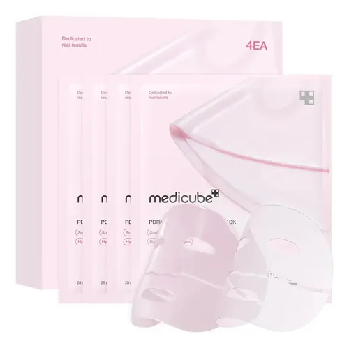 Medicube Pdrn Colageno Rosa Caja Entera Pack X 4 Mascarillas