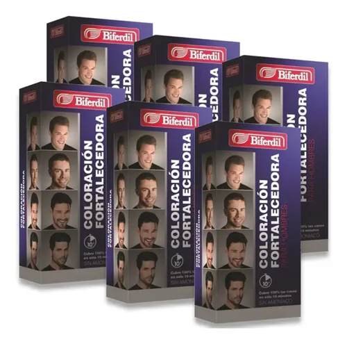 Biferdil Coloración Fortalecedora Masculina Tono Castaño claro