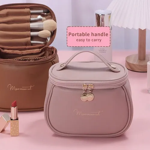 Bolsa De Maquillaje Con Múltiples Compartimentos Y Apertura