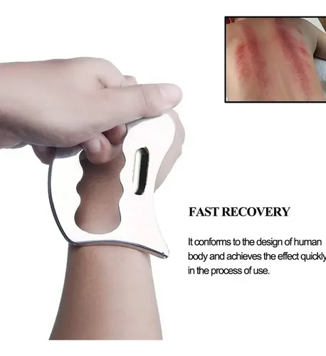 – Herramienta De Masaje Para Raspar Gua Sha De Acero =
