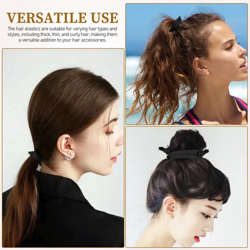 100 Cintas Elásticas Para El Pelo, Anudadas, Cintas Para El
