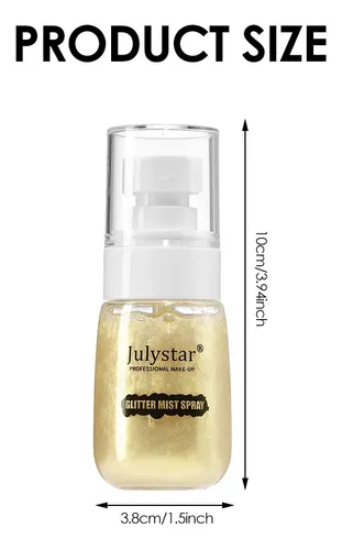 Spray Con Purpurina Para Maquillaje Brillante Para Rostro Y
