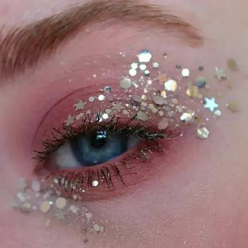 Paleta De 10 Colores De Sombras De Ojos Con Lentejuelas Y