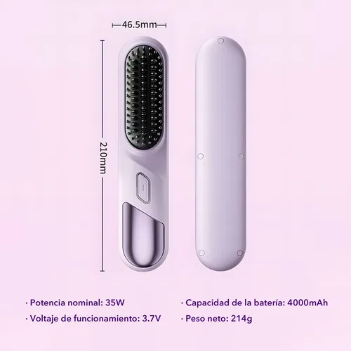 Cepillo Alisador Eléctrico Para Cabello