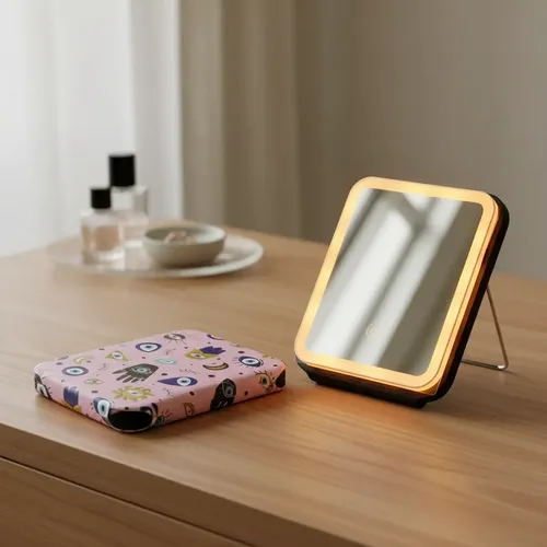 Espejo Led Usb Ojo Turco Hamsa
