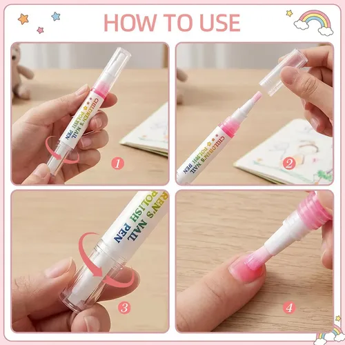 Bolígrafos De Uñas Para Niños – Marcadores De Arte De Uñas,