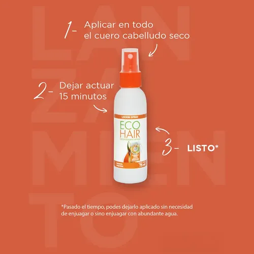 Ecohair Pack 2 Loción Spray Reconstrucción Capilar Anticaída