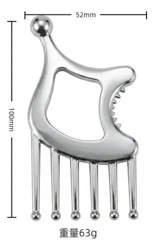 Peine De Masaje Para Cabeza Y Cuero Cabelludo, Tabla Gua Sha