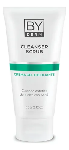 By Derm Cleanser Scrub Crema Gel Exfoliante Facial Acné 60gr