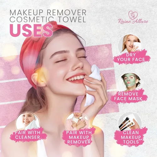Toallas Desmaquillantes Raine Allure, 25 Unidades, Reutiliza