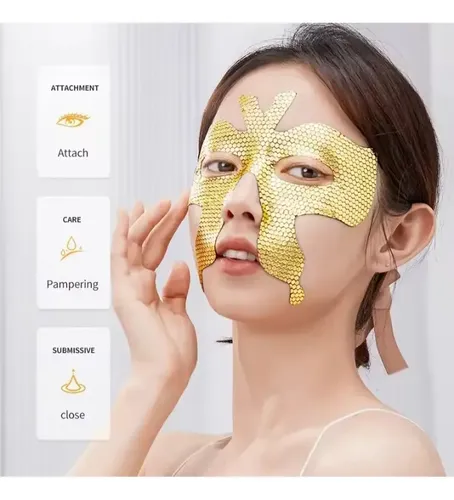 Set X2 Mascarilla Faciales Péptidos Colágeno Gold Mariposa S